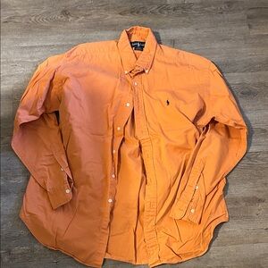 Orange Polo Ralph Lauren Button-Up Shirt